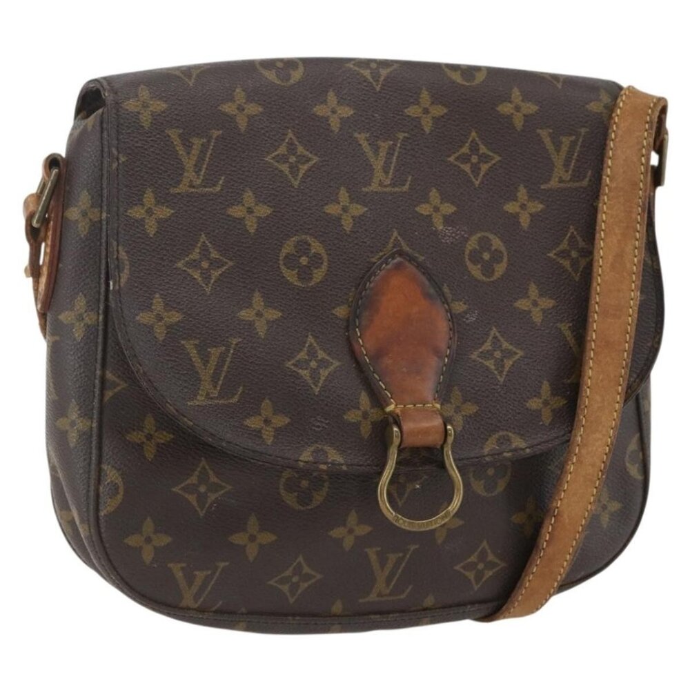 Authentic LOUIS VUITTON Monogram Saint Cloud GM Shoulder Bag M51242 LV